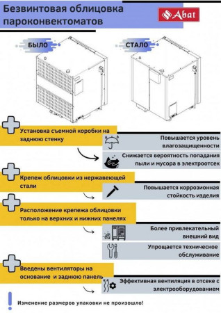 Пароконвектомат Abat пка 6-1/1ВМ2 fedosline