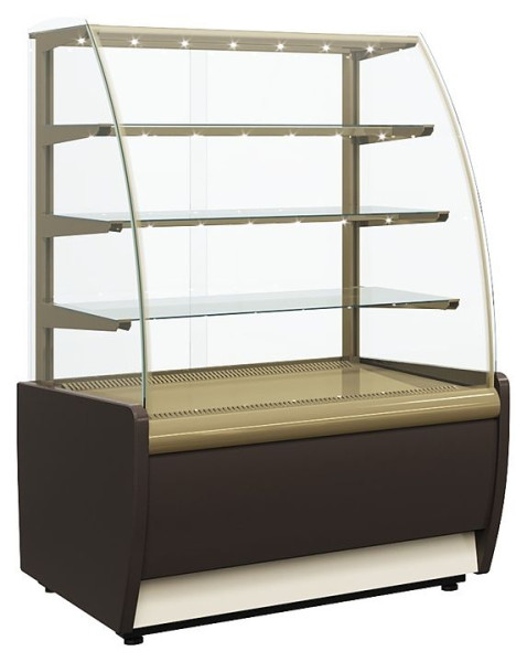 Витрина холодильная кондитерская KR70 VM 1,3-1 Light 9005-0109
