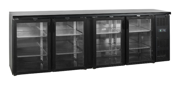 Шкаф холодильный со стеклом Tefcold CBC410G барный черный