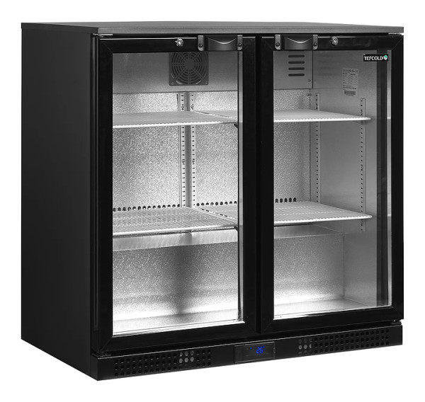 Шкаф холодильный со стеклом Tefcold DB201H барный черный