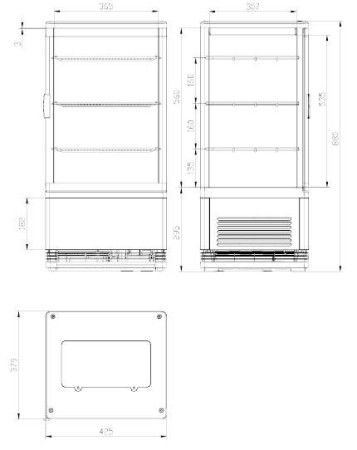 Витрина холодильная Cooleq CW-70 White fedosline