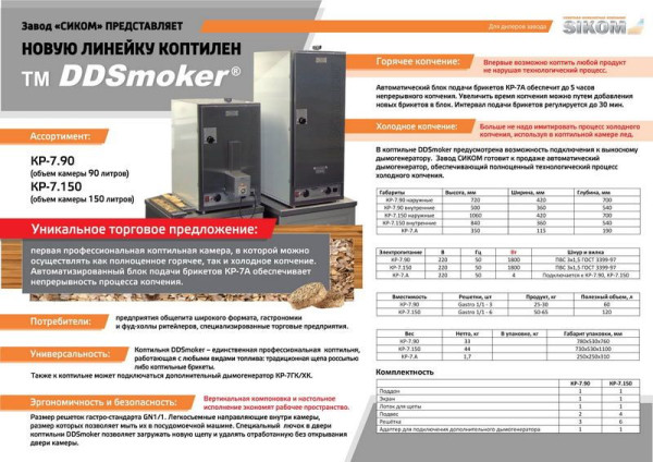 Печь коптильня сиком КР-7.90 fedosline