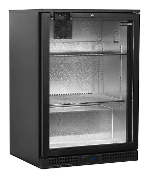 Шкаф холодильный со стеклом Tefcold BA16H барный черный