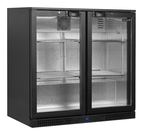 Шкаф холодильный со стеклом Tefcold BA26H барный черный