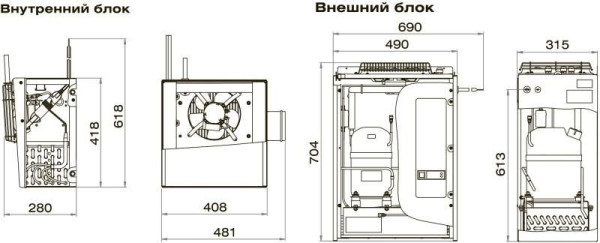 Сплит-система Polair SB 108 S fedosline