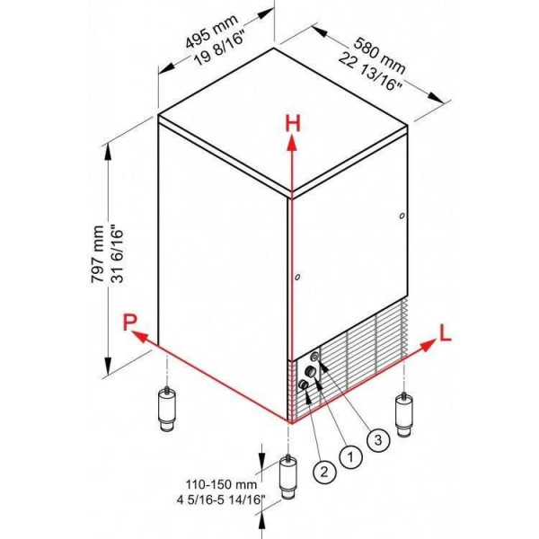 Льдогенератор Brema IMF 58W HC пальчики fedosline